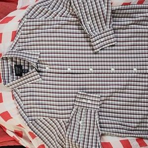 Nordstrom Men's Shop Tech-Smart Checkered Dress Shirt XL